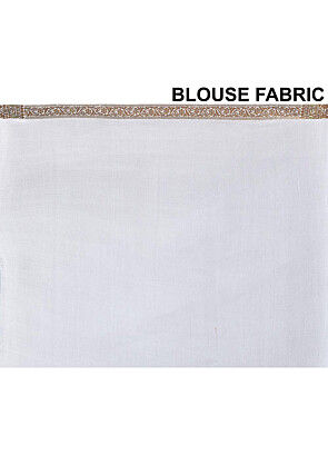 Banarasi Pure Georgette Silk Saree in White