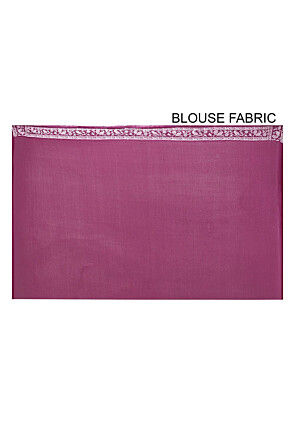 Banarasi Pure Georgette Silk Saree in Wine