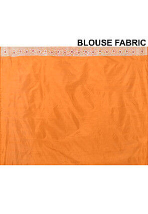 Banarasi Pure Katan Silk Handloom Saree in Mustard