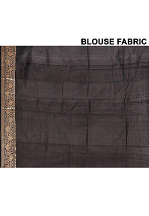 Banarasi Pure Katan Silk Saree in Black