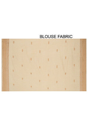 Banarasi Muga Silk Saree in Beige