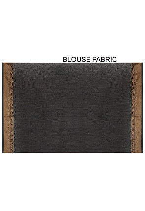 Banarasi Muga Silk Saree in Black