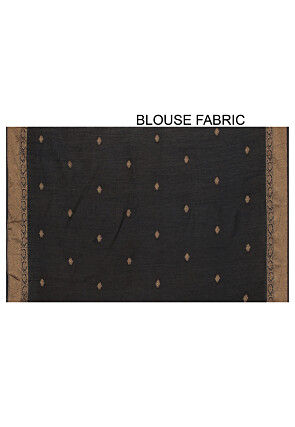 Banarasi Muga Silk Saree in Black