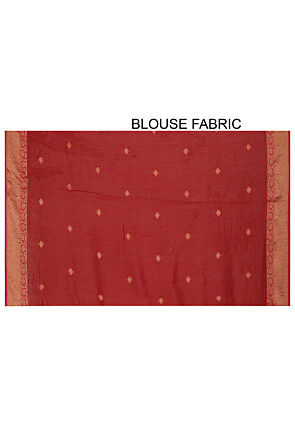 Banarasi Muga Silk Saree in Maroon