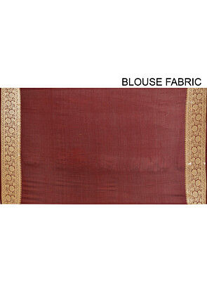 Banarasi Pure Silk Georgette Saree in Fuchsia