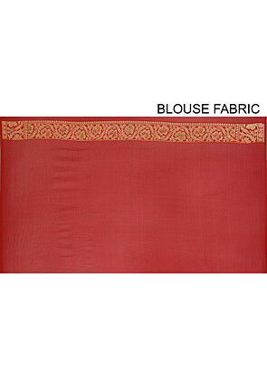 Banarasi Pure Silk Georgette Saree in Red