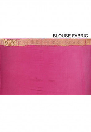 Banarasi Pure Silk Georgette Saree in Shaded Pink
