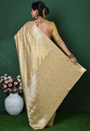Banarasi Pure Silk Saree in Beige