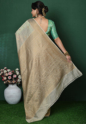 Banarasi Pure Silk Saree in Beige