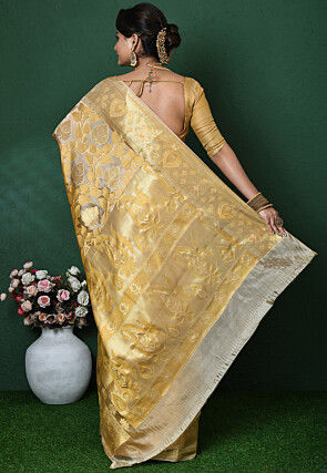 Banarasi Pure Silk Saree in Beige