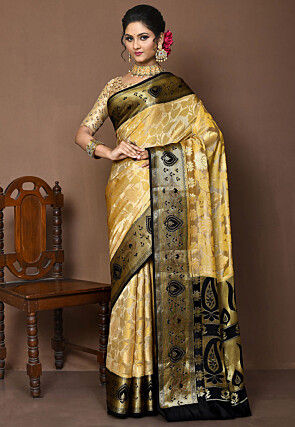 Banarasi Pure Silk Saree in Beige
