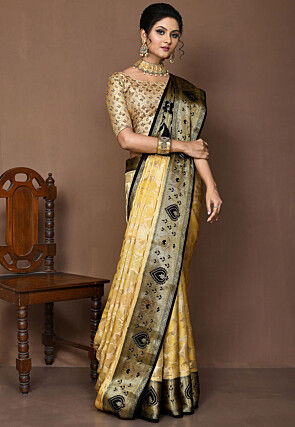 Banarasi Pure Silk Saree in Beige