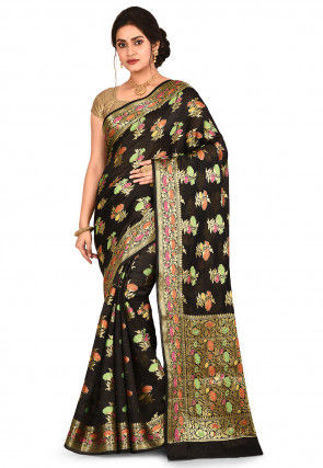 Banarasi Pure Silk Saree in Black