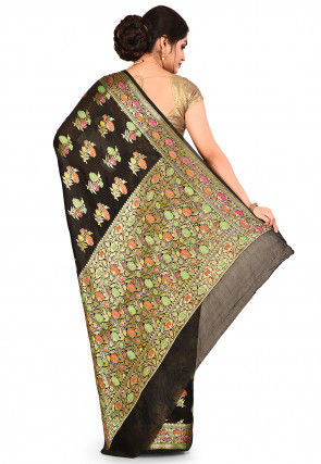 Banarasi Silk Saree in Black