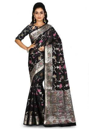 Banarasi Silk Saree in Black