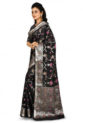 Banarasi Silk Saree in Black