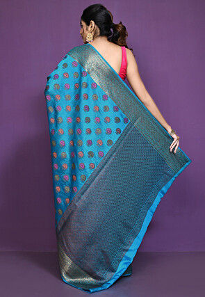 Banarasi Pure Silk Saree in Blue