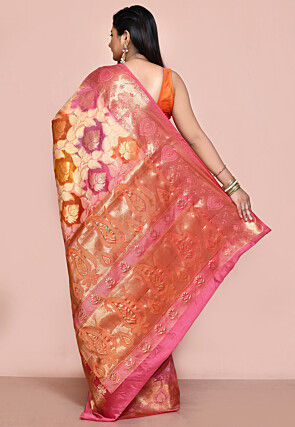 Banarasi Pure Silk Saree in Multicolor