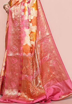 Banarasi Pure Silk Saree in Multicolor