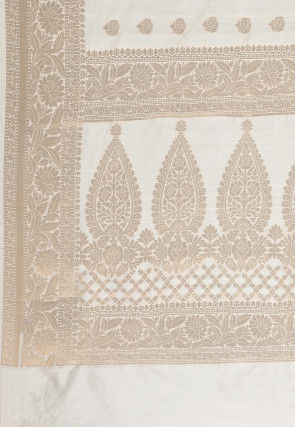 Banarasi Silk Saree in Off White