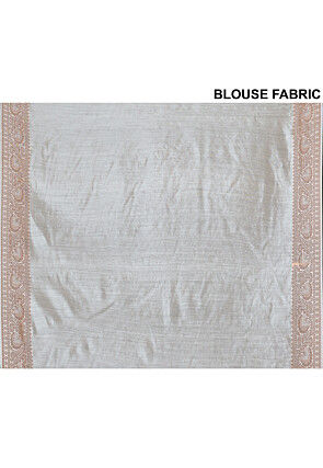 Banarasi Pure Silk Saree in Off White