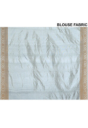Banarasi Pure Silk Saree in Off White