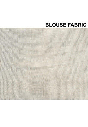 Banarasi Pure Silk Saree in Off White