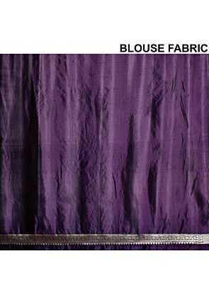Banarasi Pure Silk Saree in Violet