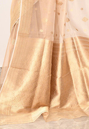 Banarasi Pure Tissue Silk Handloom Saree in Golden