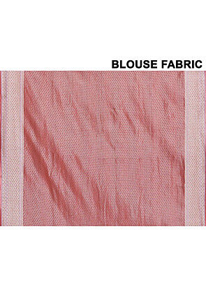 Banarasi Pure Tussar Silk Saree in Red