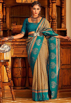 Black Pure Banarasi Silk Woven Saree Mother's Day Collection 2077SR08