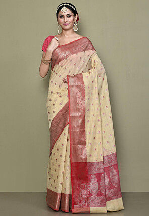 Banarasi Saree in Beige