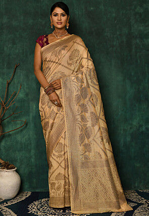 Banarasi Saree in Beige