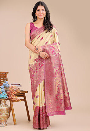 Banarasi Saree in Beige