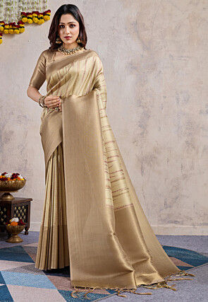 Banarasi Saree in Beige