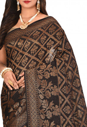 Banarasi Silk Saree in Black