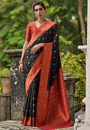 Banarasi Saree in Black