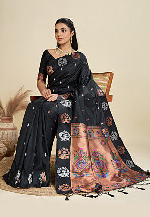 Banarasi Saree in Black