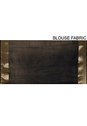 Banarasi Katan Silk Saree in Black