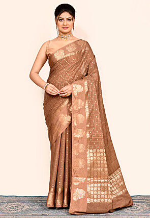 Banarasi Saree in Brown