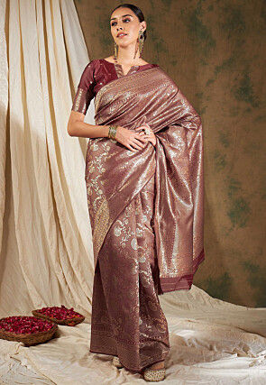 Banarasi Saree in Brown
