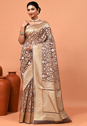 Banarasi Saree in Brown