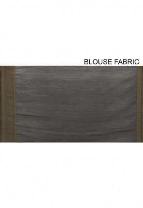 Banarasi Saree in Charcoal