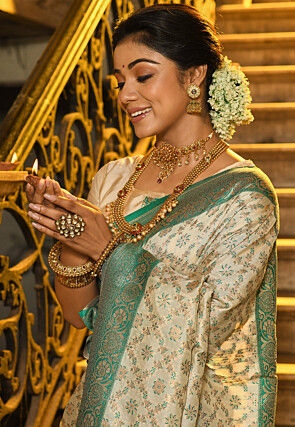 Banarasi Saree in Beige