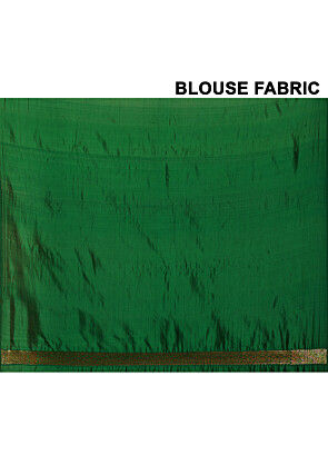 Banarasi Saree in Dark Green