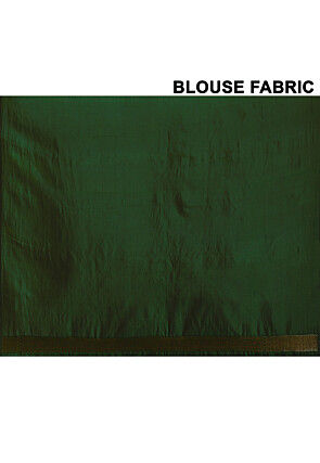 Banarasi Saree in Dark Green