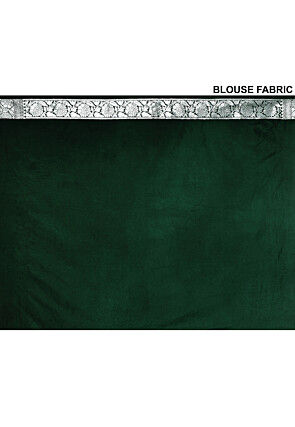 Banarasi Saree in Dark Green