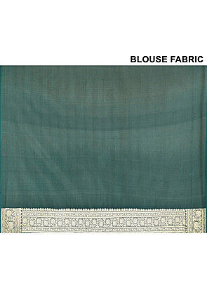 Banarasi Saree in Dark Green