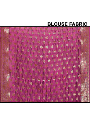 Banarasi Saree in Dark Violet