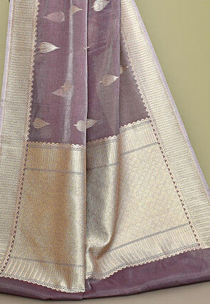 Banarasi Saree in Dusty Purple